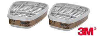 Filter proti plynom a parám 3M™ 6051 A1 2ks v balení