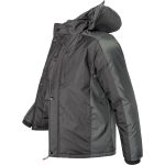 Zimná pracovná bunda s kapucňou BALTIC BLACK