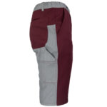 Pracovné monterkové kraťasy DELUX BURGUNDY