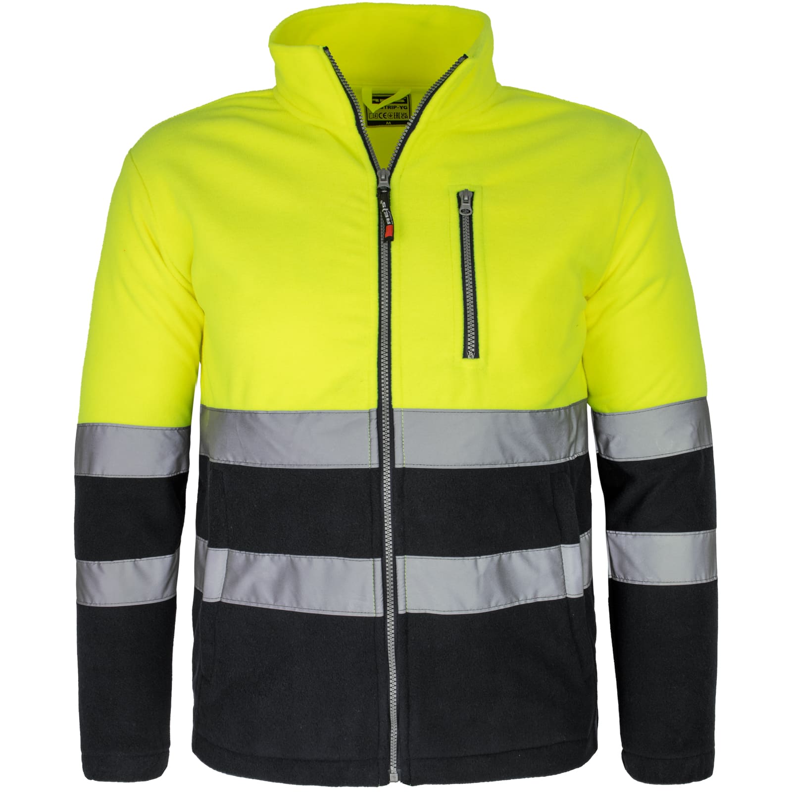 Fleecová pracovná mikina PROFI HIVIS BLACK