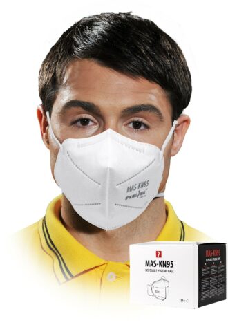 Hygienické rúško KN95 biele z polypropylénu 5 vrstvové 20ks