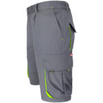 Montérkové kraťasy s elastanom MANNLAND GREY YELLOW