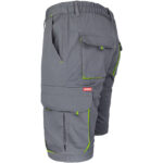 Montérkové kraťasy s elastanom MANNLAND GREY YELLOW