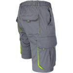 Montérkové kraťasy s elastanom MANNLAND GREY YELLOW