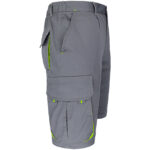 Montérkové kraťasy s elastanom MANNLAND GREY YELLOW
