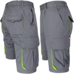 Dámske montérkové kraťasy s elastanom FRAULAND GREY YELLOW