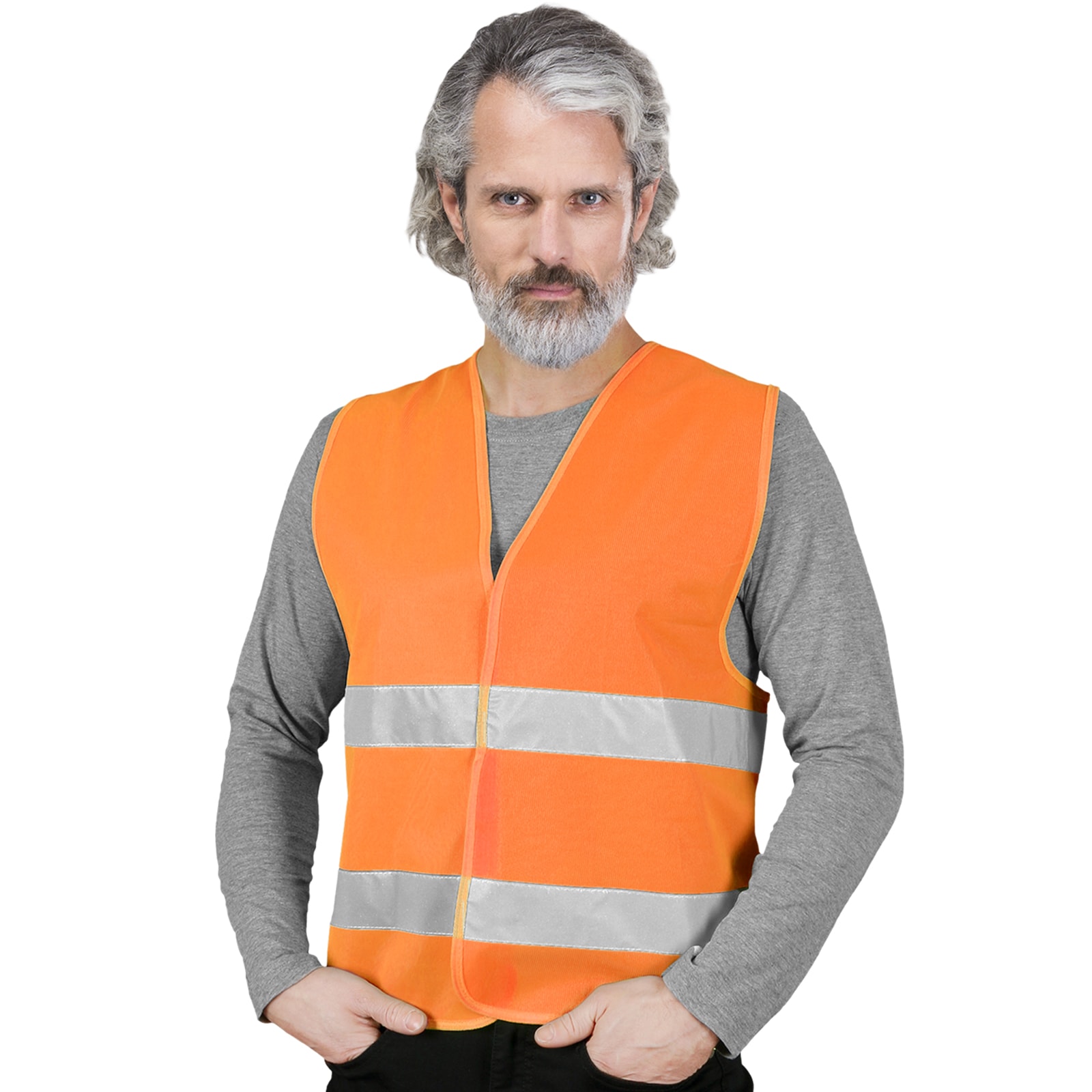 Reflexná pracovná vesta LUMI ORANGE