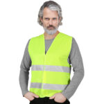 Reflexná pracovná vesta LUMI YELLOW
