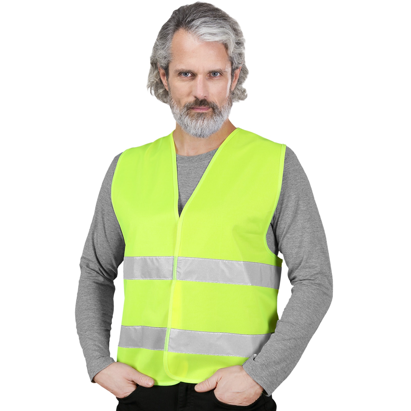 Reflexná pracovná vesta LUMI YELLOW