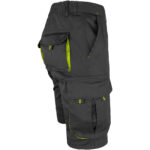 Dámske montérkové kraťasy s elastanom FRAULAND BLACK YELLOW