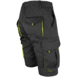 Dámske montérkové kraťasy s elastanom FRAULAND BLACK YELLOW