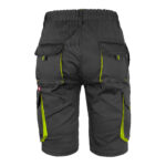 Dámske montérkové kraťasy s elastanom FRAULAND BLACK YELLOW