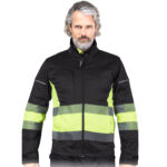 Elastická pracovná bunda MANNLAND HIVIS BLACK