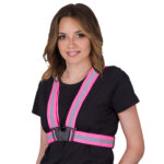 Reflexné výstražné traky STRAPE PINK