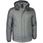 Zimná pracovná bunda s kapucňou BALTIC GREY