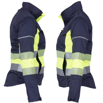 Dámska elastická pracovná bunda FRAULAND HIVIS NAVY