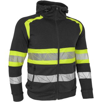Pracovná reflexná mikina s kapucňou na zips RAUTEX