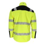 Reflexná softshellová pracovná bunda PRIZMAT YELLOW
