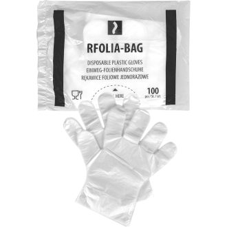 Jednorázové pracovné rukavice FOLIA HDPE 100ks