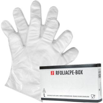 Jednorázové pracovné rukavice FOLIA CPE 100ks BOX