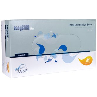 Latexové diagnostické jednorázové rukavice ZARYS easyCARE púdrované